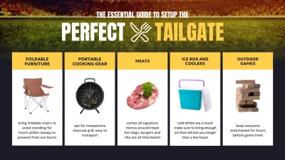 Yellow Simple Tailgate Guide Infographic