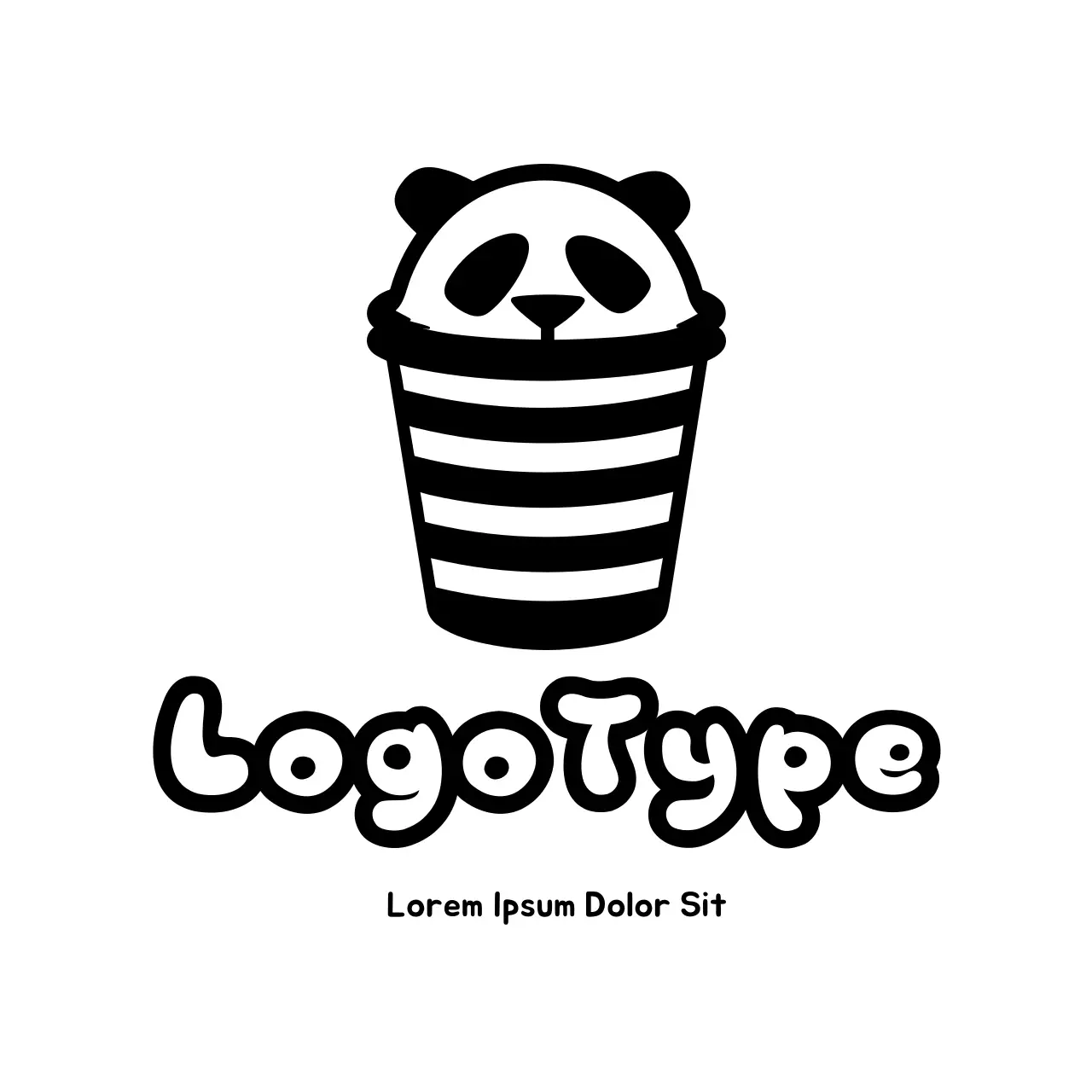 Black Simple Design Logo