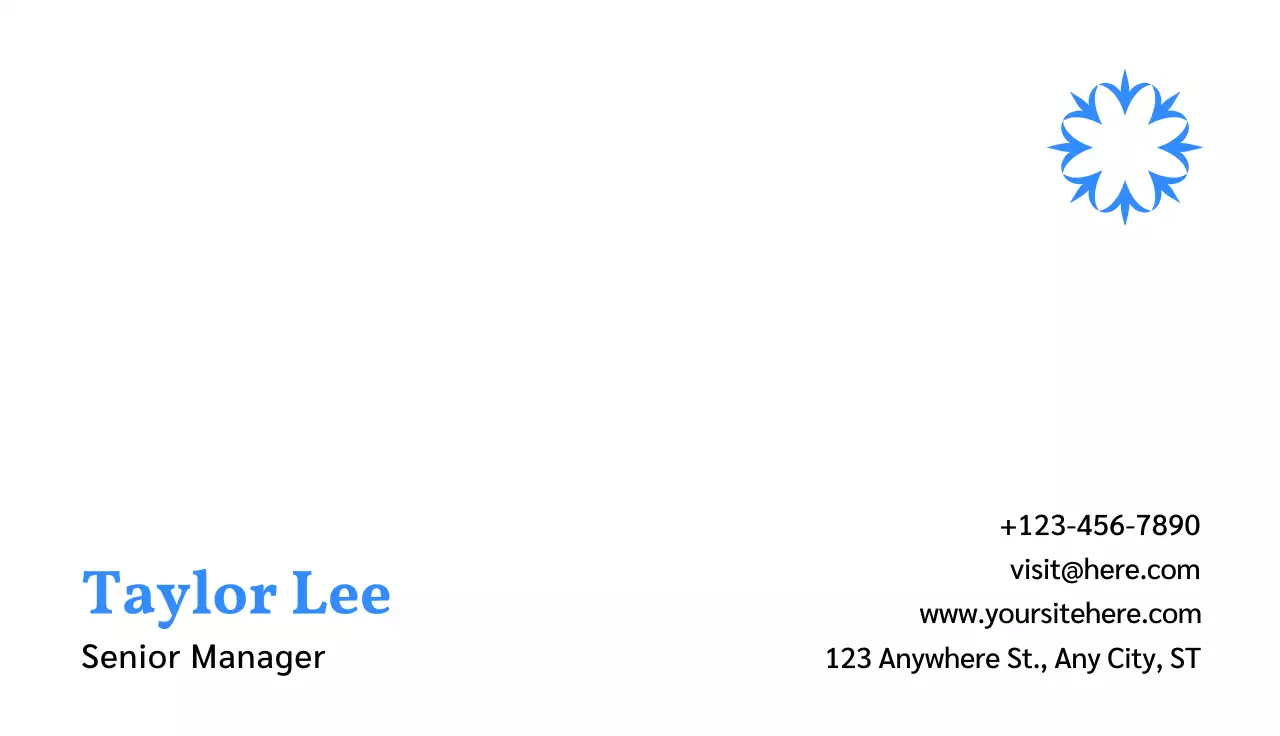White Simple Business Card