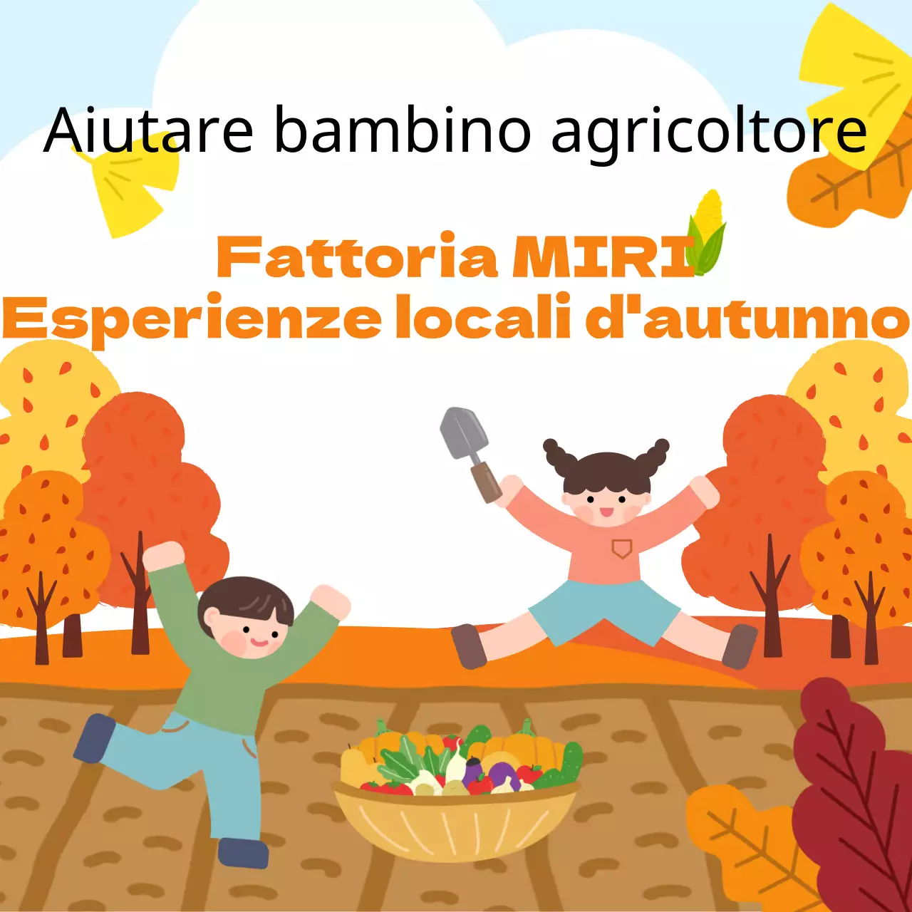 Raccolta di esperienze dell'autunno arancione