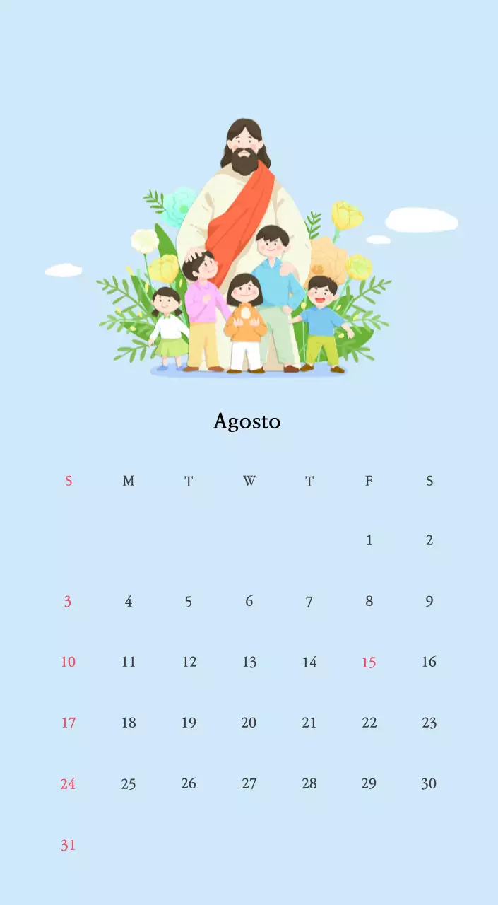 Colori caldiChiese con simpatiche illustrazioni