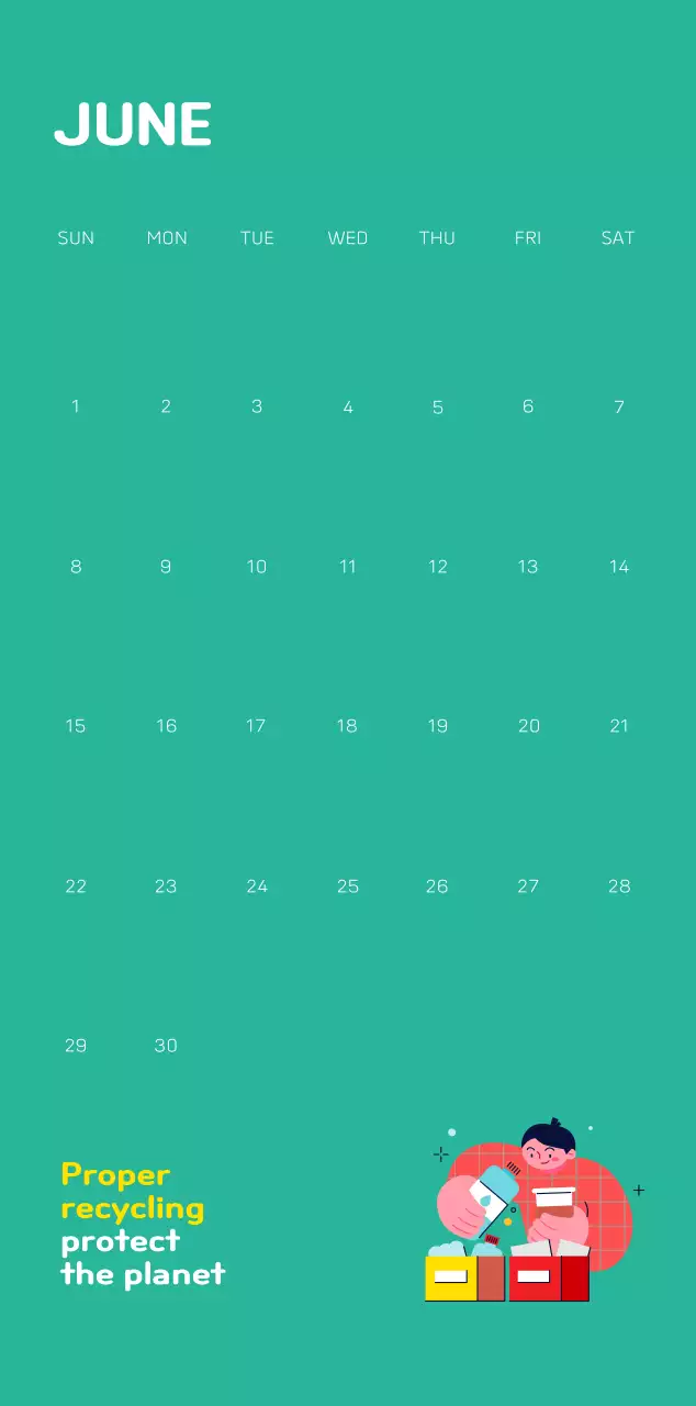 A colorful holiday celebration with illustrations of conservationists and the planet.