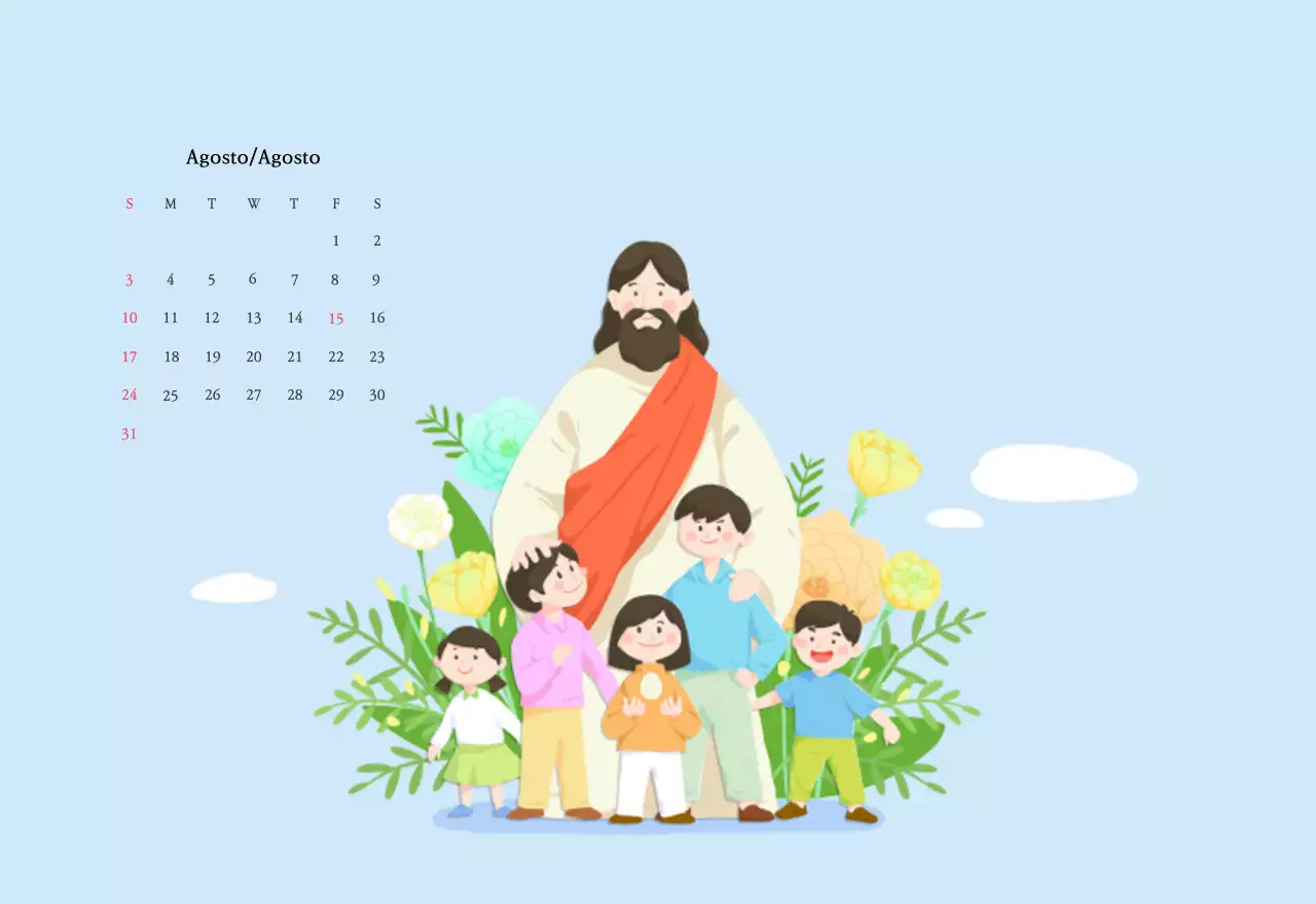 Colori caldiChiese con simpatiche illustrazioni