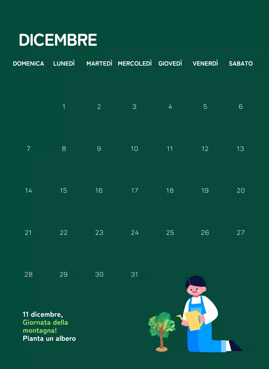 Una fondazione sociale che celebra le festività natalizie con illustrazioni colorate di persone e del pianeta.