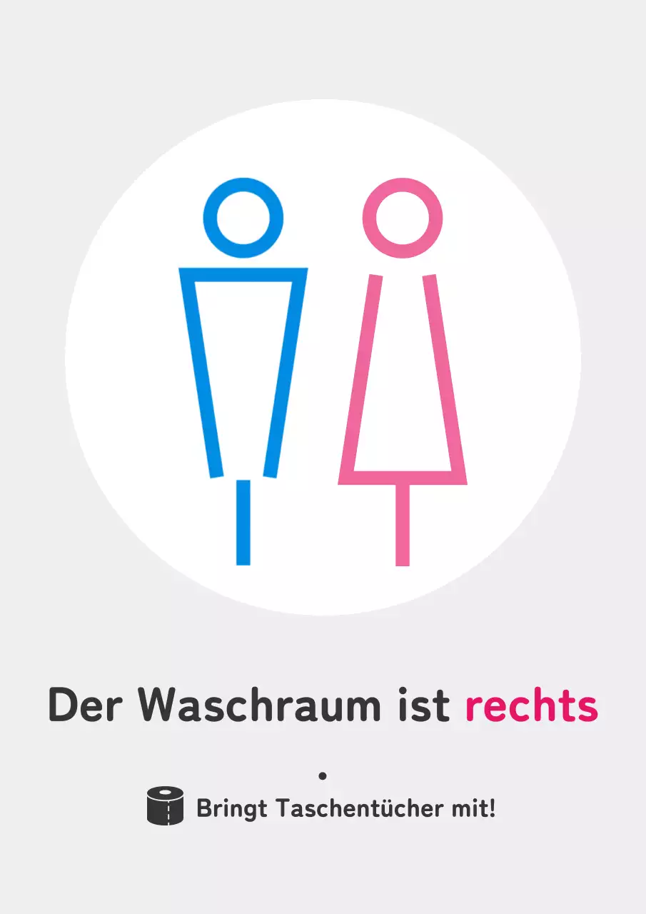 Ein einfacher Leitfaden für blaue und rosa Waschräume