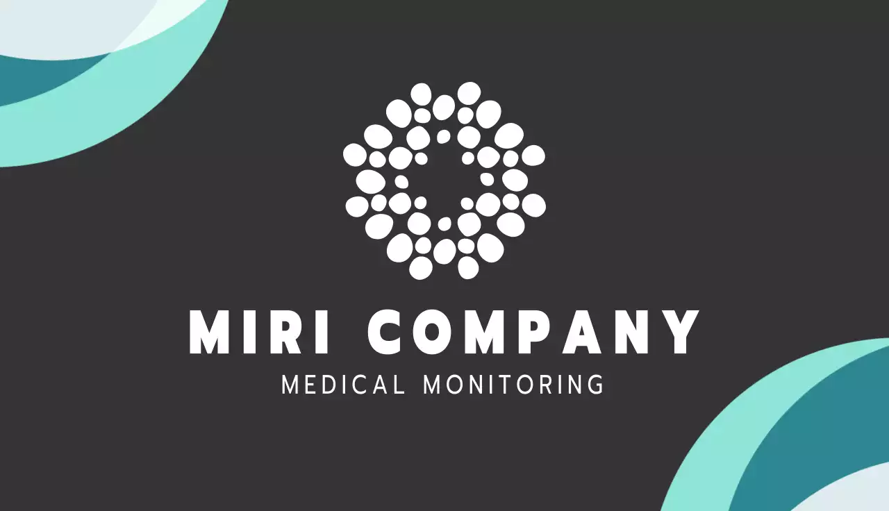 Teal Modern Healthcare Business Card