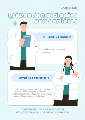 blue modern seasonal health management information