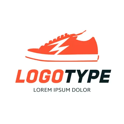 Orange Minimal Design Logo