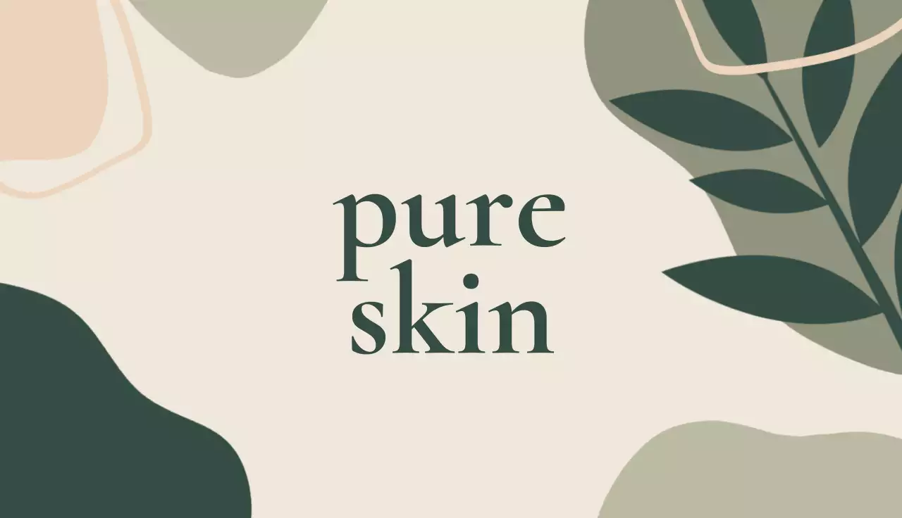 Beige Organic Skincare Business Card