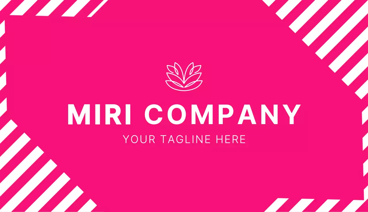 Pink Modern Business Card