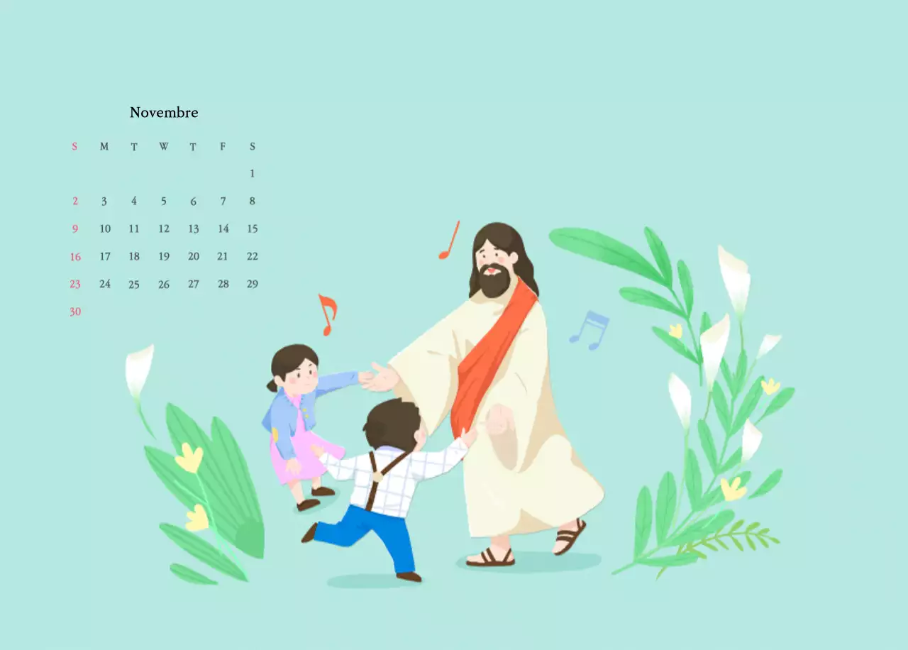 Colori caldiChiese con simpatiche illustrazioni