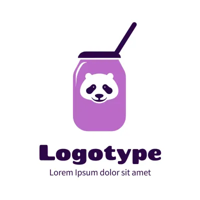 Purple Simple Design Logo