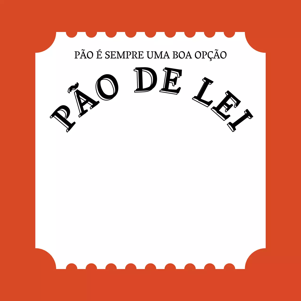 Padaria Mercadoria em forma de bilhete Mercadoria SmartTalk