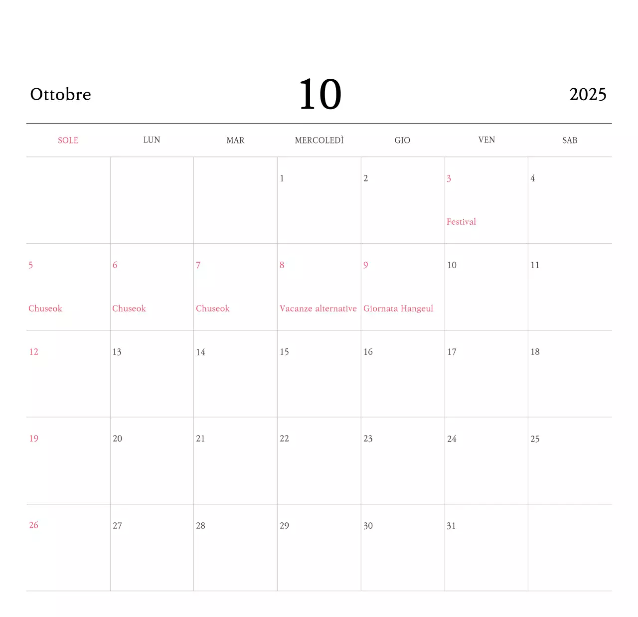 Colori caldiChiese con simpatiche illustrazioni