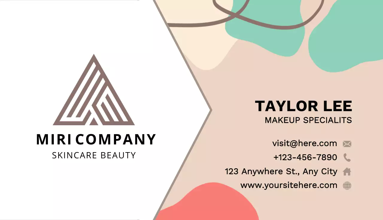 Beige Modern Beauty Business Card