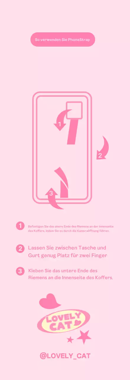 Pastellfarbene und kitschige PhoneStrap-Tapete