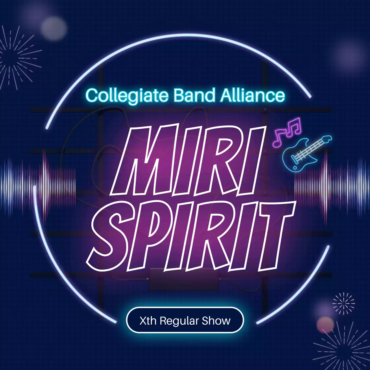 Navy Trendy Band Promotion Instagram Carousel