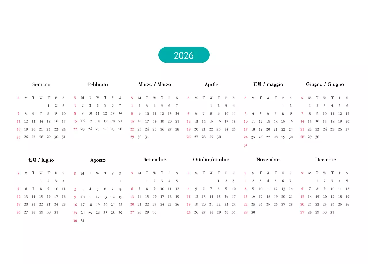 Colori caldiChiese con simpatiche illustrazioni