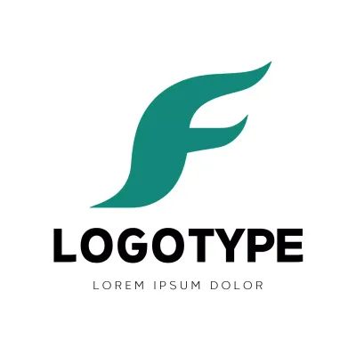 Teal Modern Design Logo
