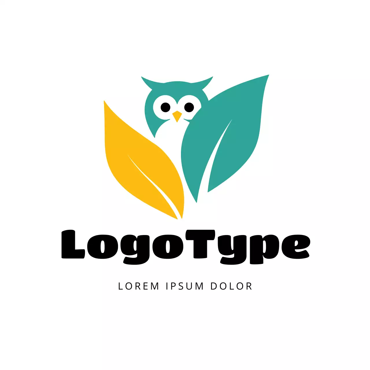 Yellow Minimal Design Logo