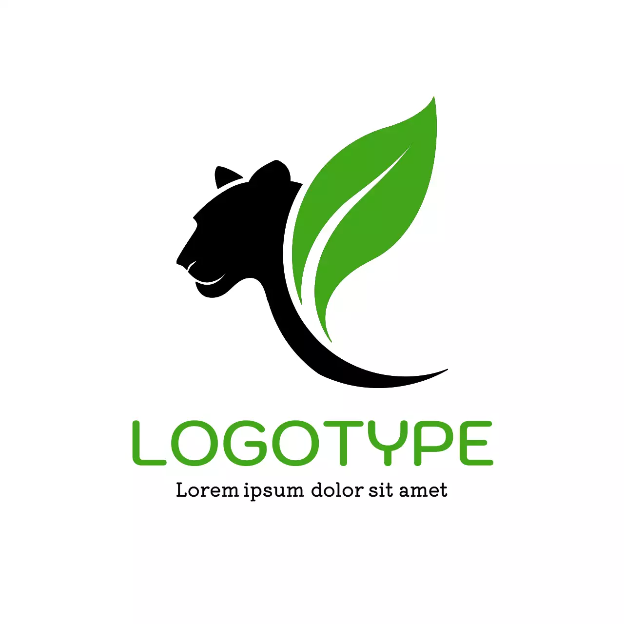 Green Minimal Design Logo
