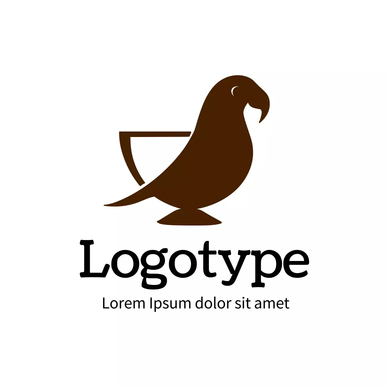 Brown Simple Design Logo