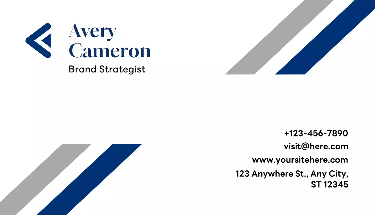 Blue Modern Business Card