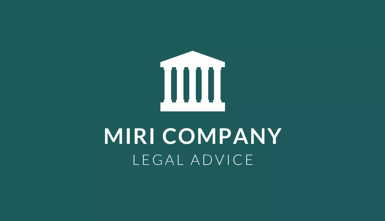 Green Minimal Legal Business Card