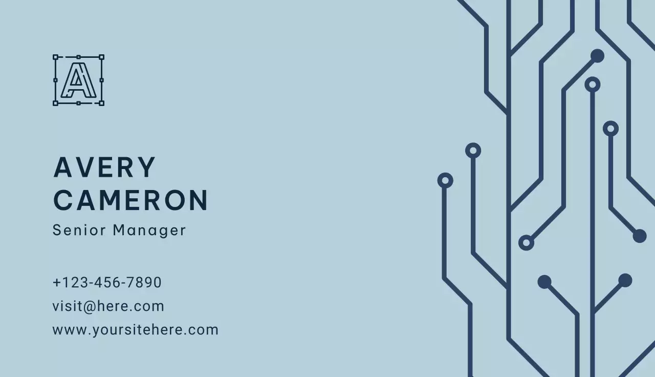 Blue Modern Business Card