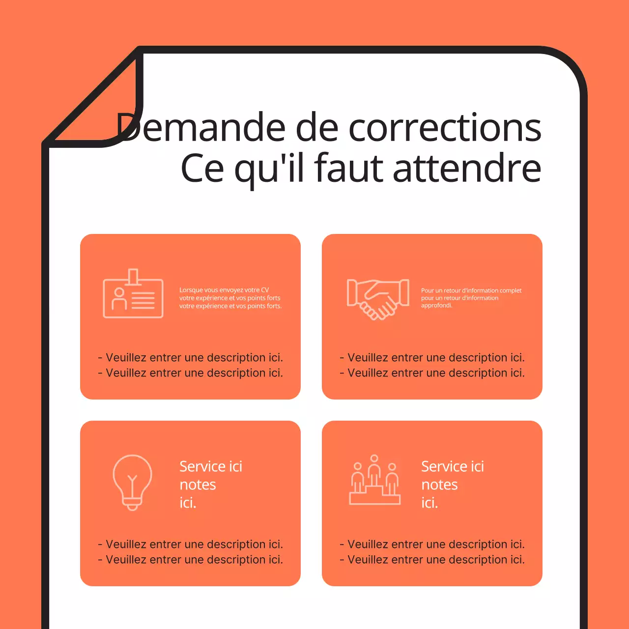 Promouvoir une simple séance de tutorat en orange et bleu clair