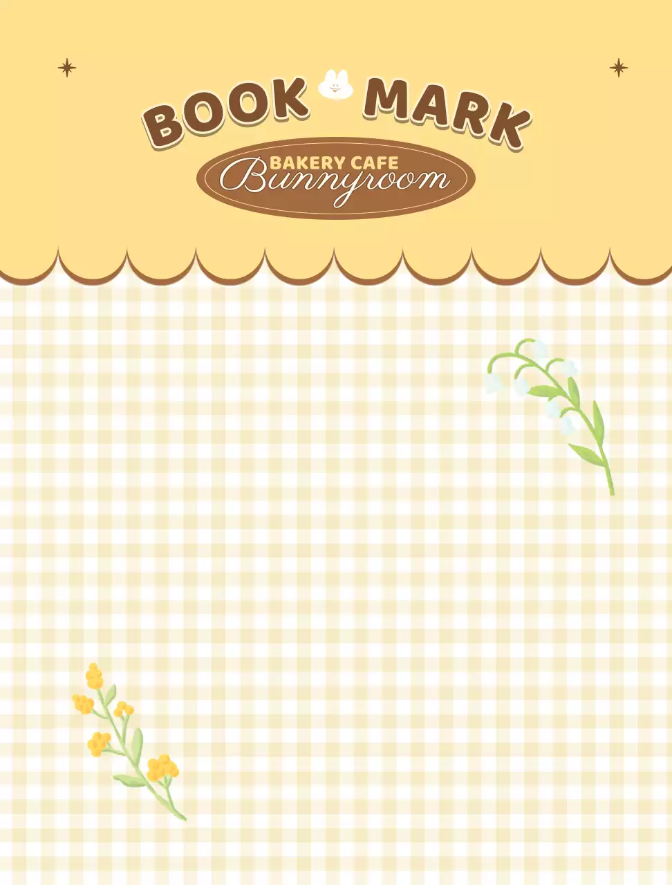 귀여운 색연필화 일러스트 베이커리의 북마크 배경지