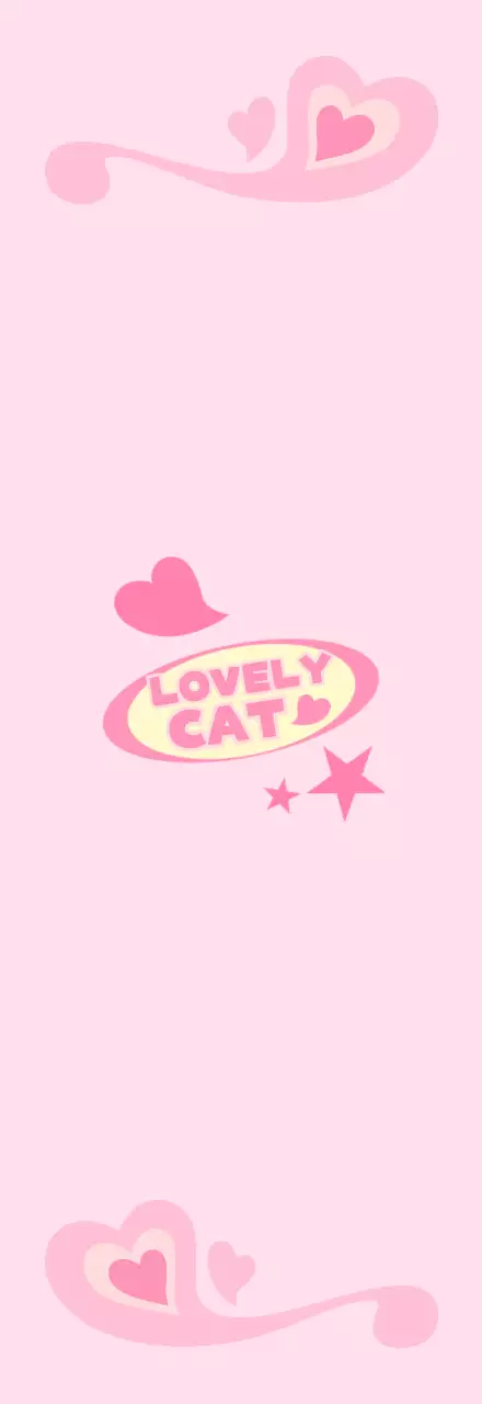 파스텔톤의 키치한 소품 긴 배경지