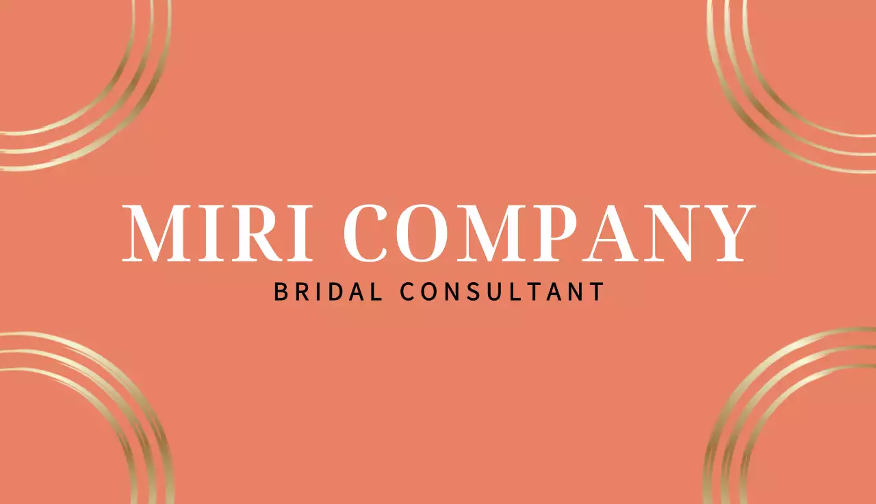 Beige Floral Business Card