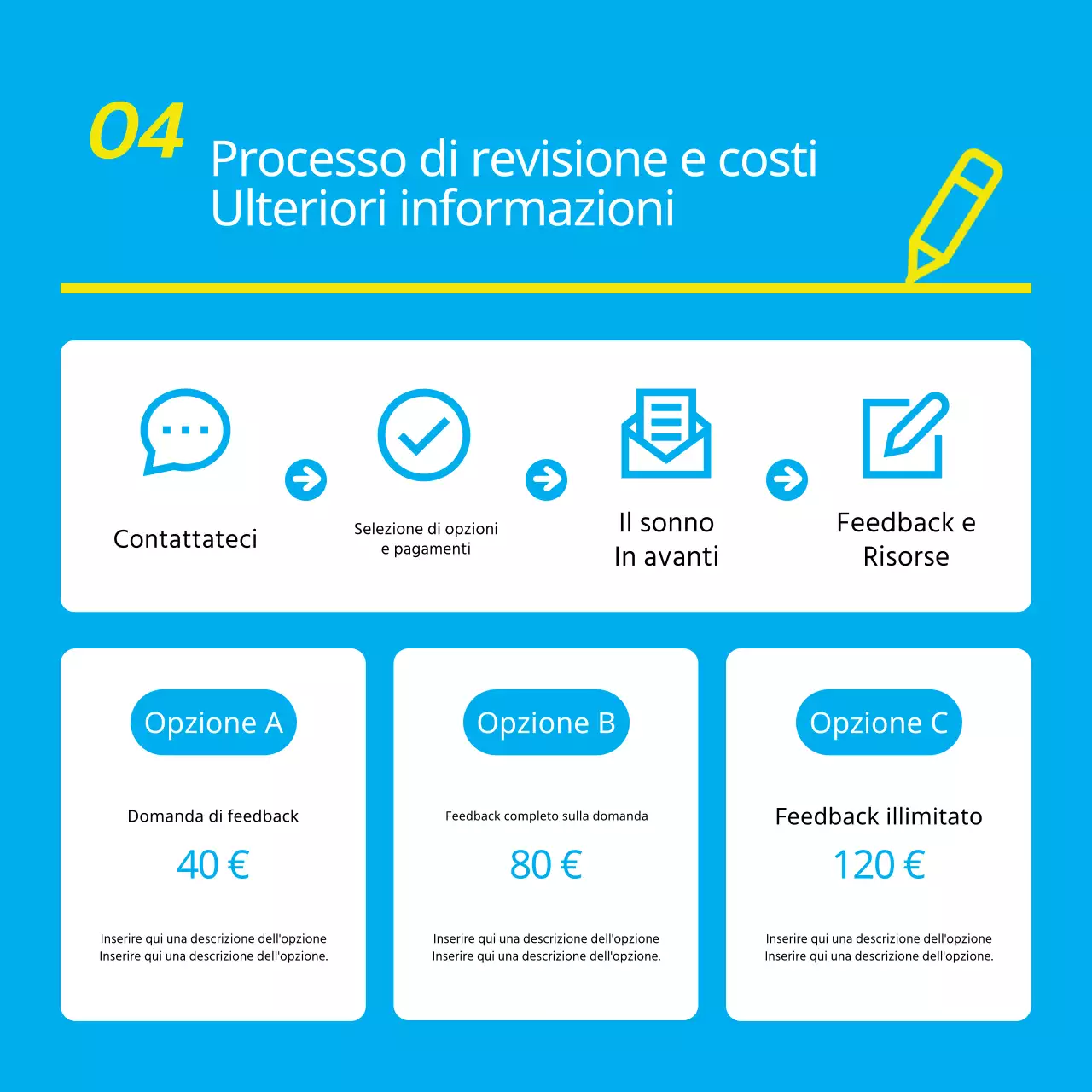 Promozione di una semplice sessione di tutoraggio in azzurro e giallo