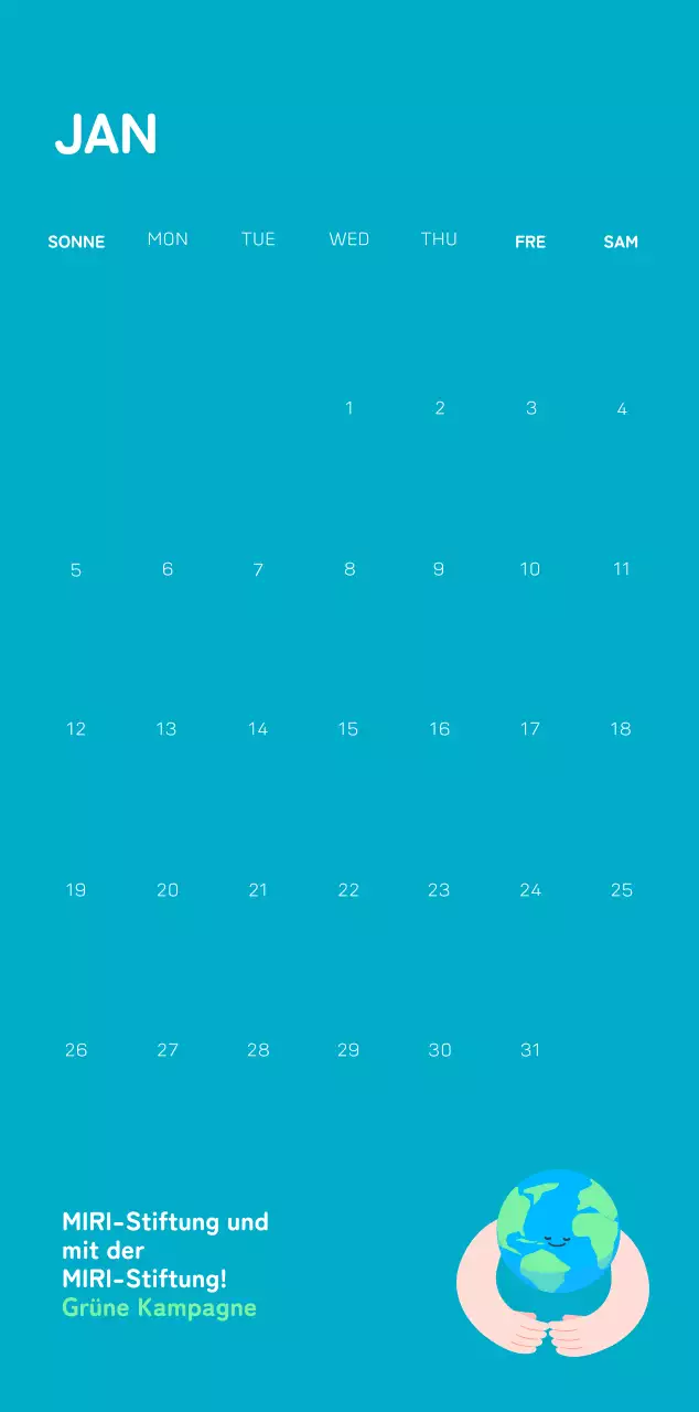 Eine soziale Stiftung, die die Weihnachtszeit mit farbenfrohen Illustrationen von Menschen und dem Planeten feiert.