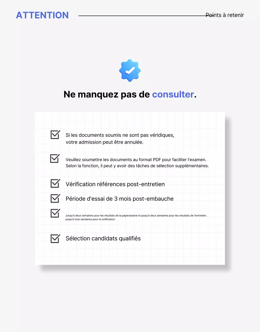 Une lettre de motivation propre à l'offre d'emploi d'une entreprise, en bleu et jaune