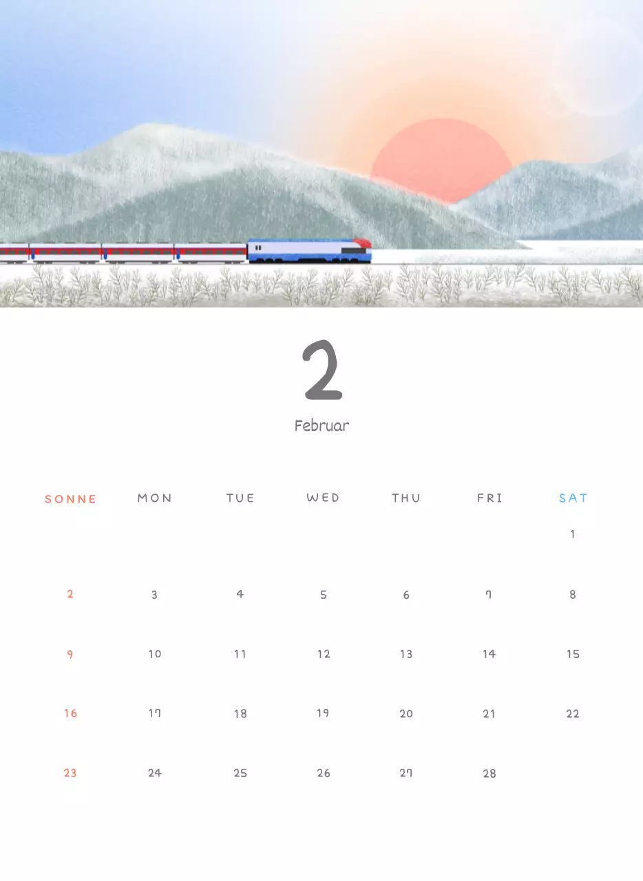 Niedliche Kalender mit knuffigen Illustrationen