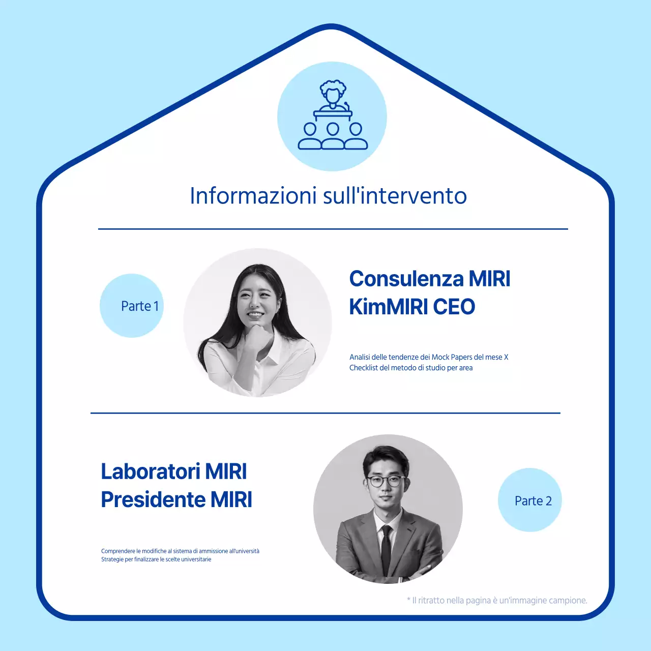 Promuovere la strategia di ammissione semplice di Blue's Briefing