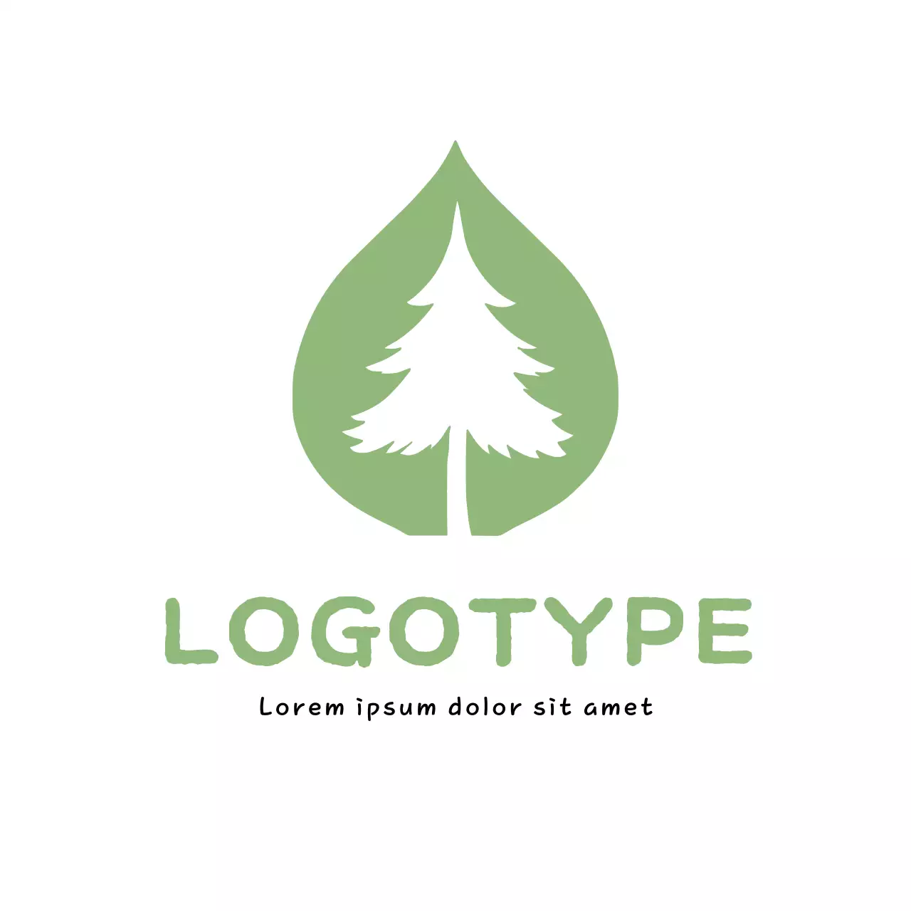 Green Minimal Nature Logo