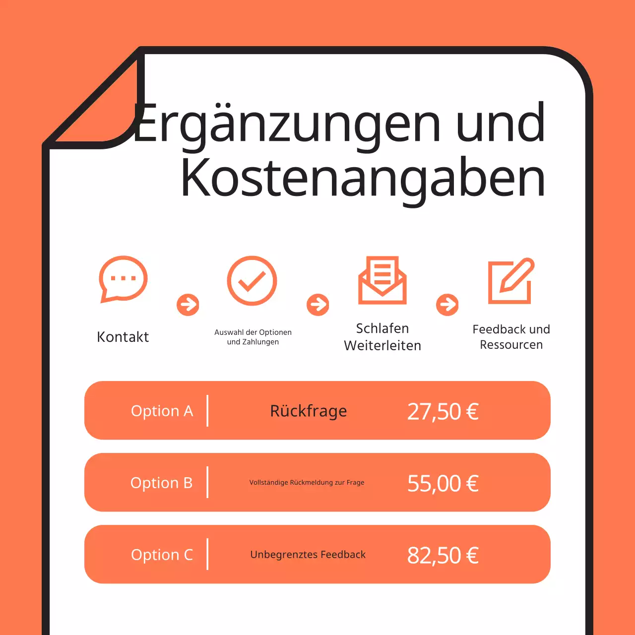 Werbung für eine einfache Nachhilfestunde in Orange und Hellblau