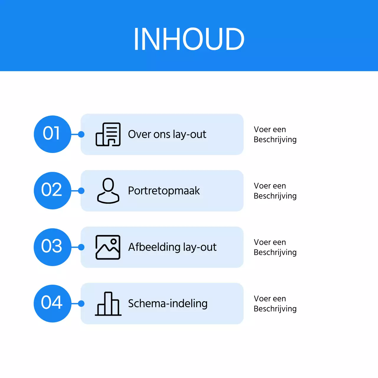 Een eenvoudige zakelijke brief in lichtblauw