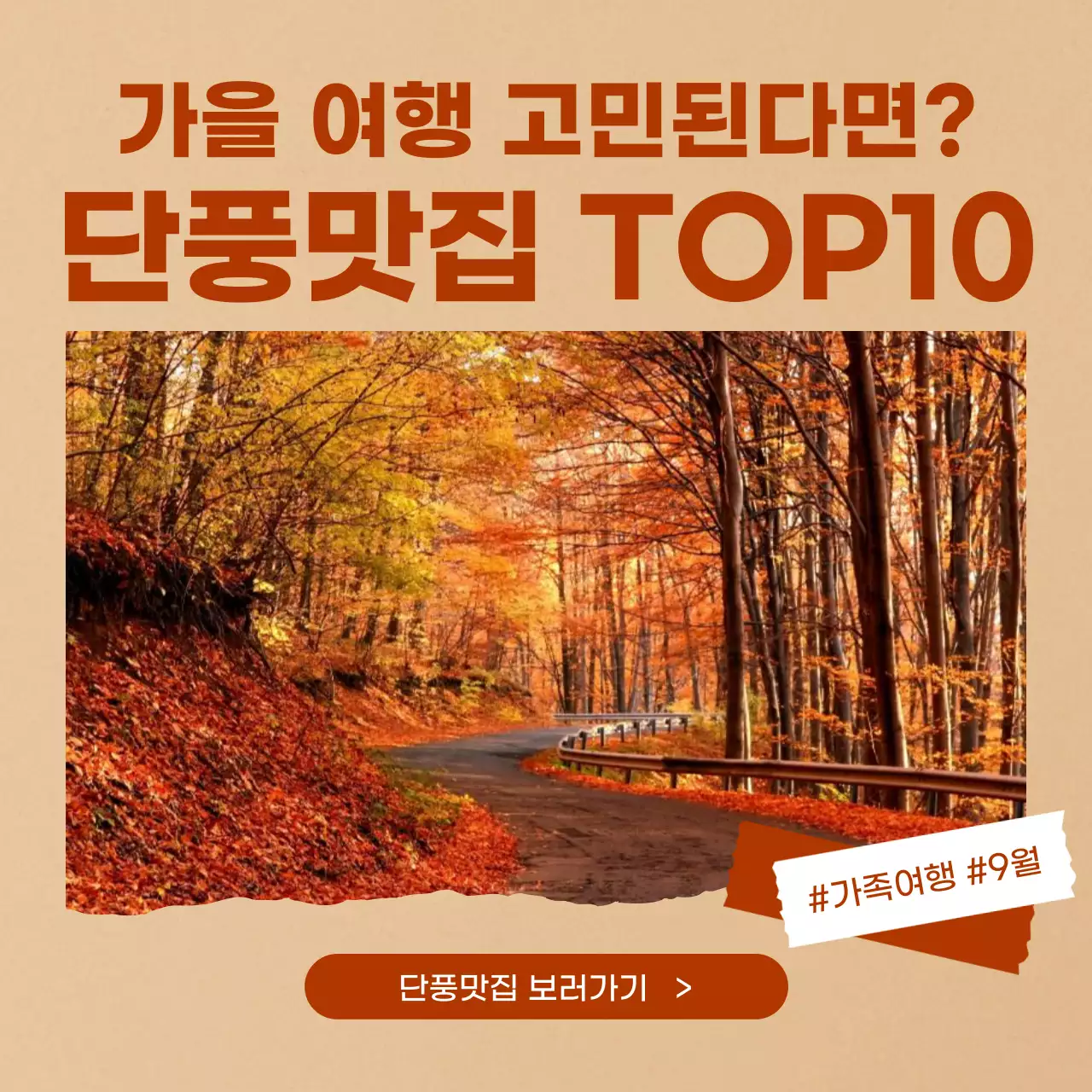 주황 빈티지 여행 안내