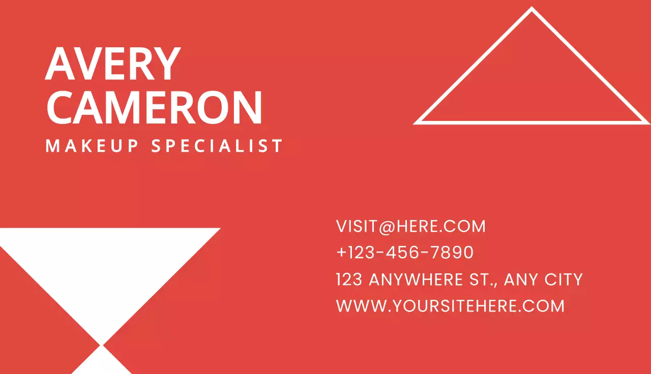 Red Modern Business Card