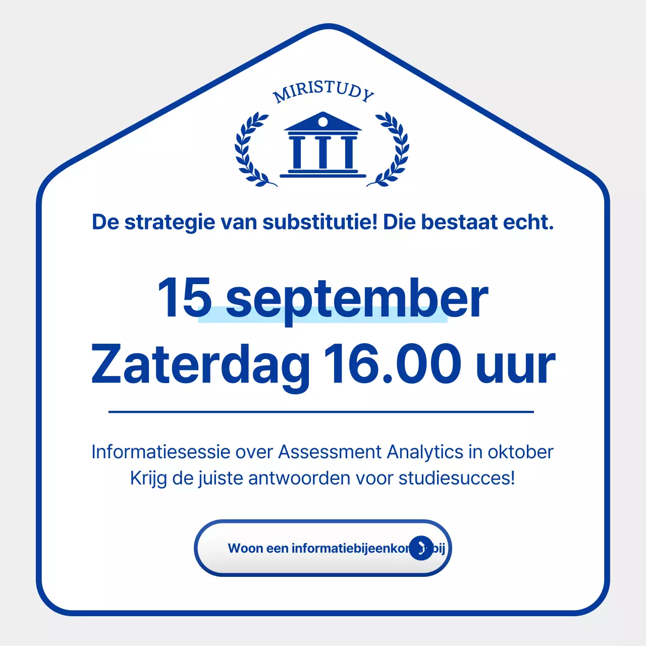 De eenvoudige briefing over de toelatingsstrategie van Blue promoten