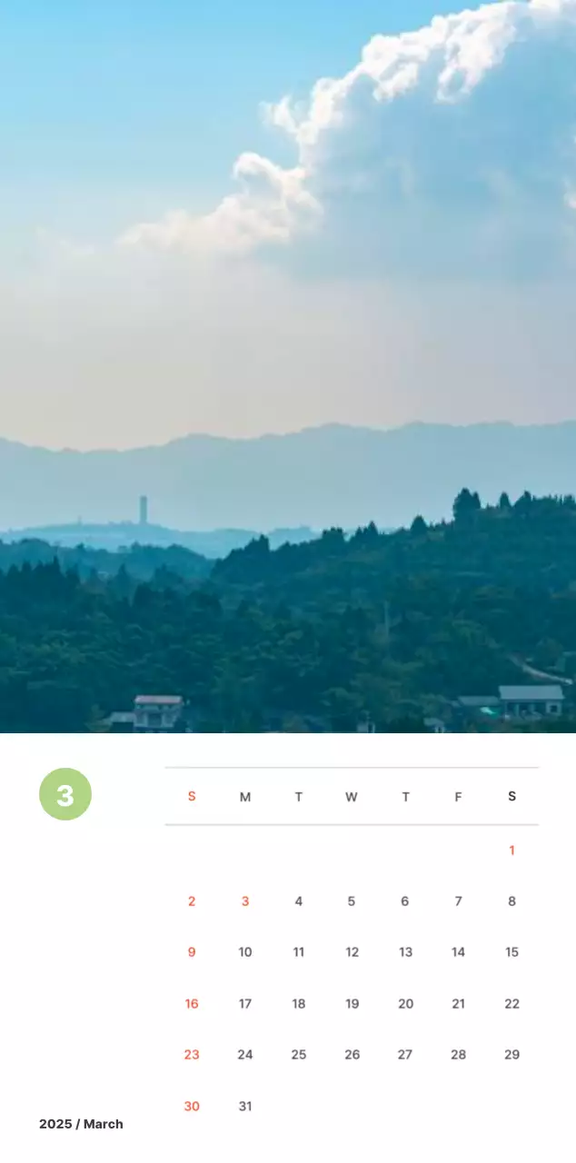 Warm, pastel-colored landscape photography