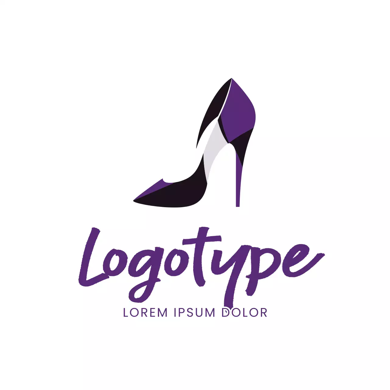 Purple Modern Fashion Logo