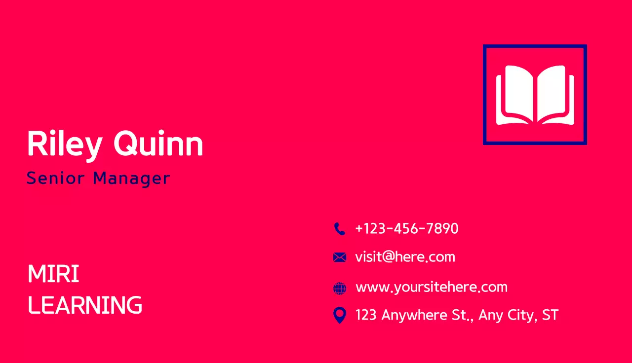 Red Modern Business Card