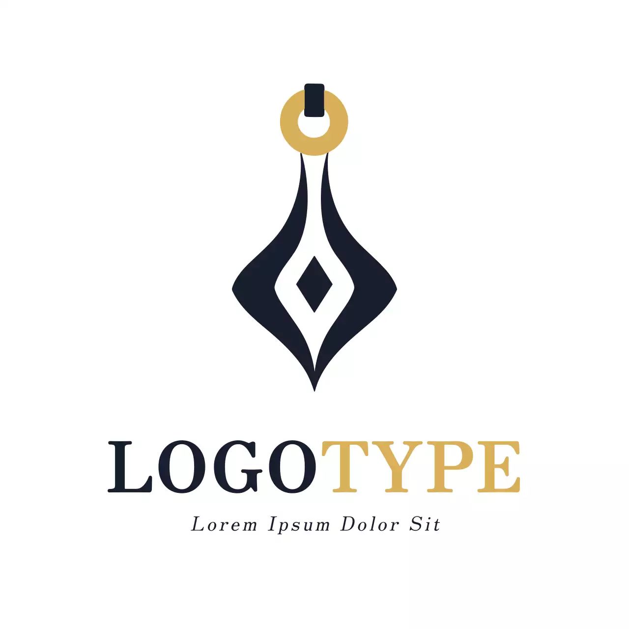 Gold Minimal Design Logo