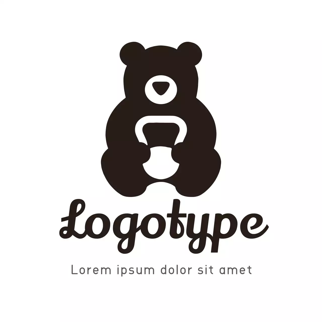 Black Minimal Design Logo