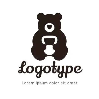 Black Minimal Design Logo